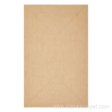 plain colour Natural fiber jute rugs carpets